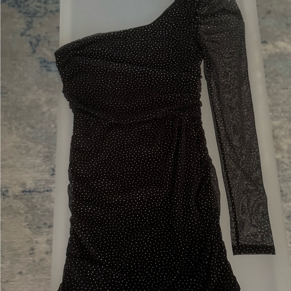 Lucy in the Sky Black One-Shoulder Bodycon Dress